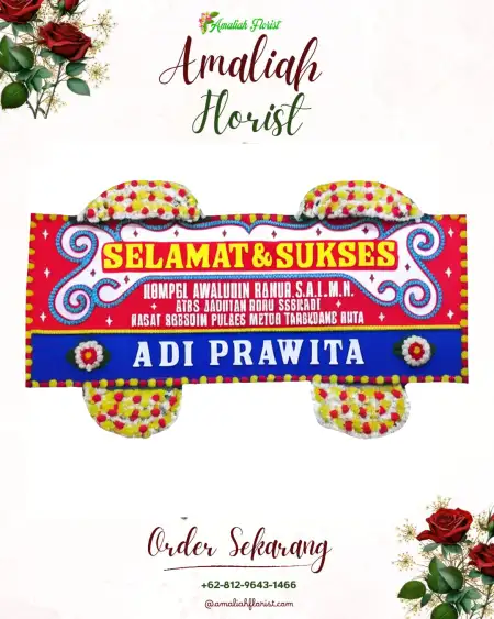 Papan Bunga Ucapan Selamat Watukelir
